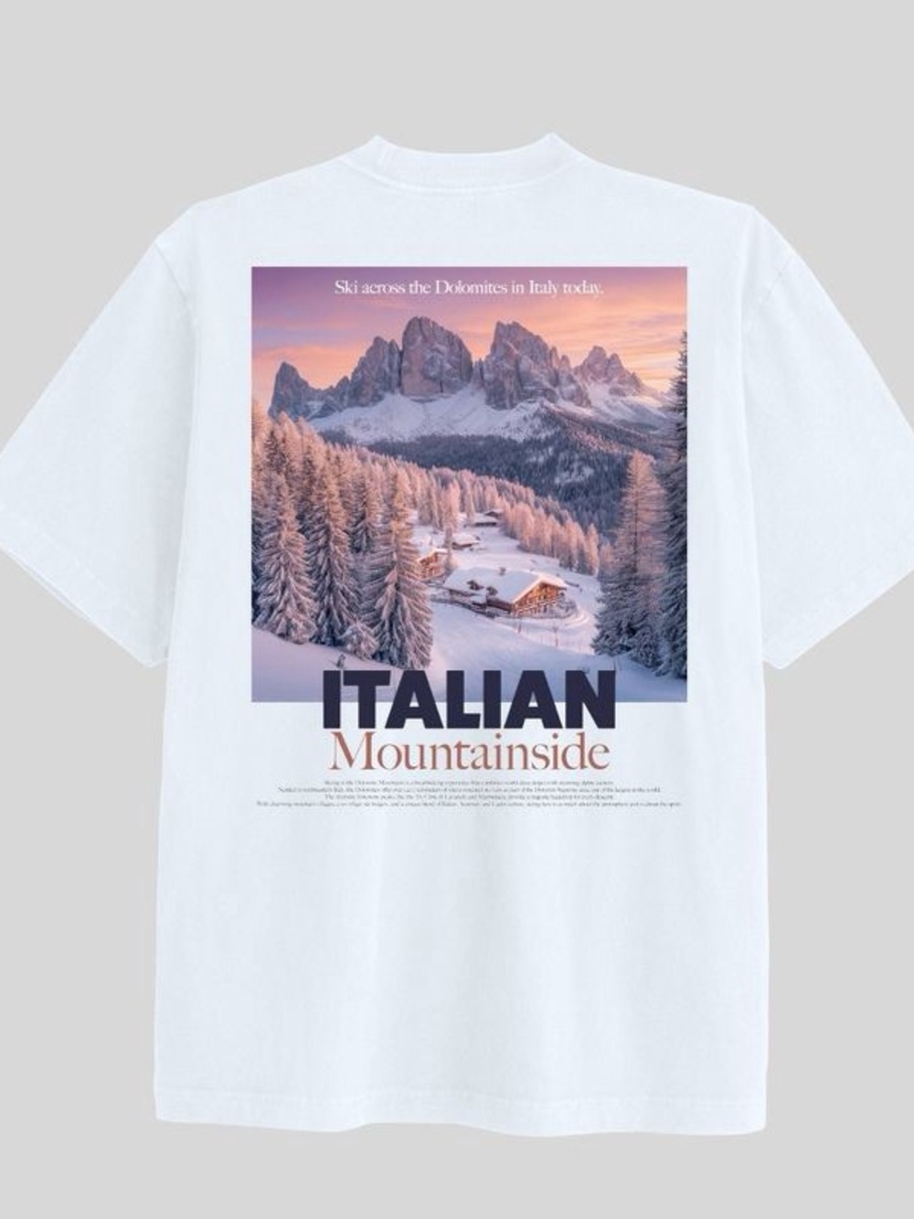 Mad Engine Men's Italian Mountainside Short Sleeve Graphic T-Shirt